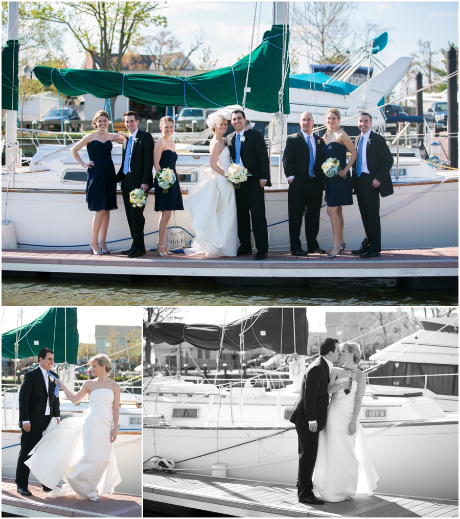 Eastern Shore Wedding Photograph - Silver Swan Bayside Marina Wedding - Dock Wedding Photo