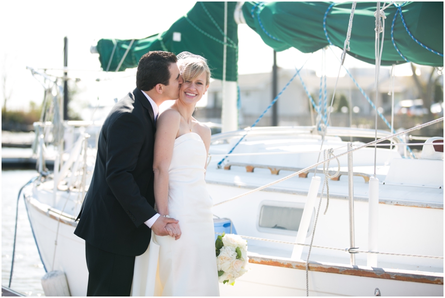 Eastern Shore Wedding Photograph - Silver Swan Bayside Marina Wedding - Dock Wedding Photo