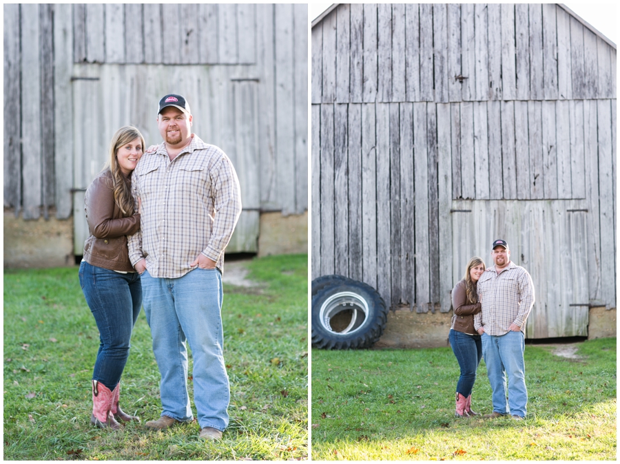 Davidsonville Farm Engagement Photographs - Grey Barn Engagement Photographer