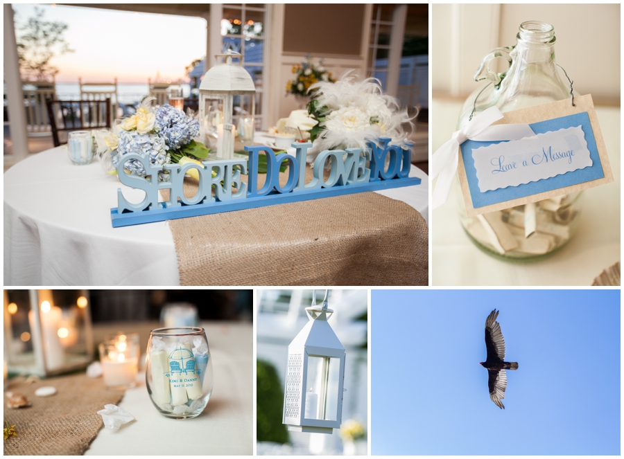 Chesapeake Bay Beach Club Wedding Details - Gold Sunset Ballroom