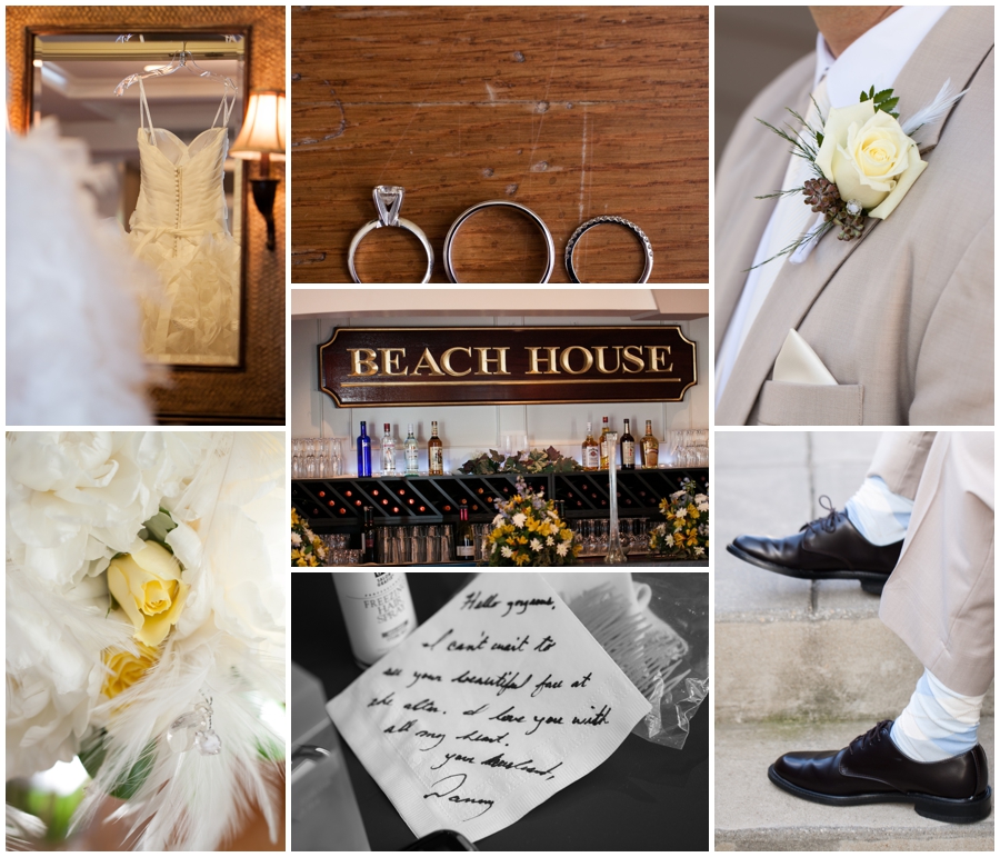 Beach House Wedding Details - Waterfront Wedding Details