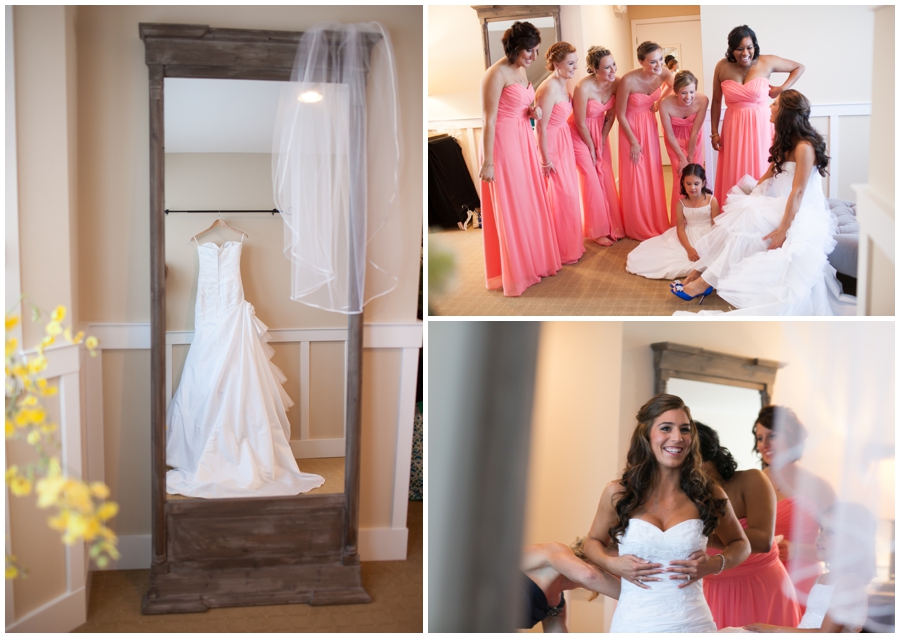 Chesapeake Bay Beach Club Wedding Photographer - Bridals by Elena Wedding dress