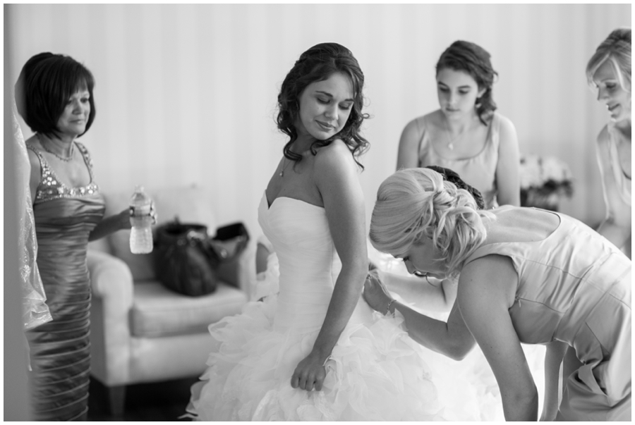 Beach House Wedding - Waterfront Bridal Portrait