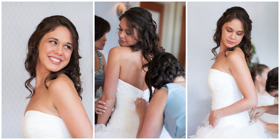 Beach House Wedding - Waterfront Bridal Portrait