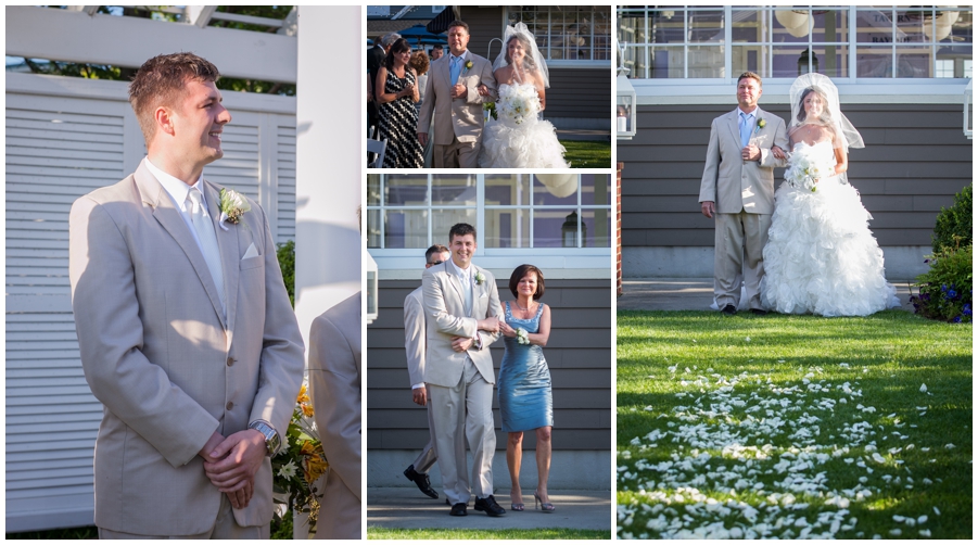 Beach Club Wedding Ceremony - Waterfront Outdoor Ceremony