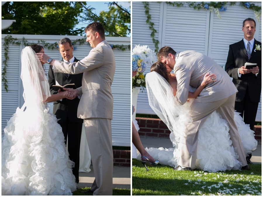 Beach Club Wedding Ceremony - Waterfront Outdoor Ceremony