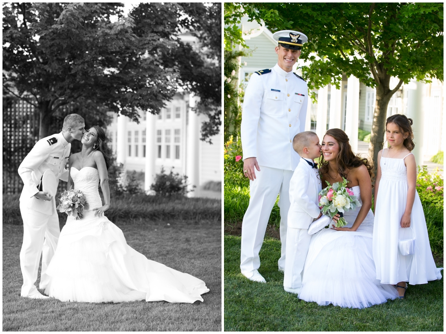 Waterfront Wedding Photographer - Chesapeake Bay Wedding Party Photograph