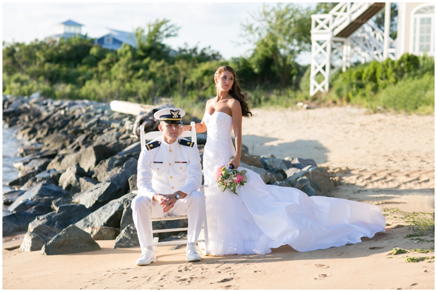 Sunset Beach Wedding Photography - Chesapeake Bay Beach Club Wedding Photographer