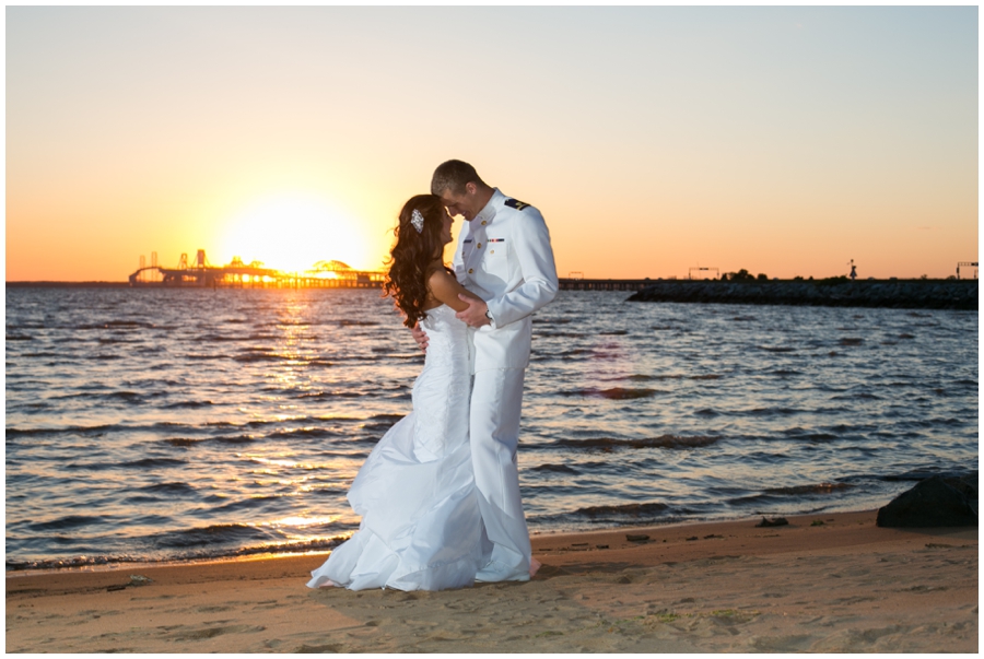 Sunset Beach Wedding Photography - Chesapeake Bay Beach Club Wedding Photographer