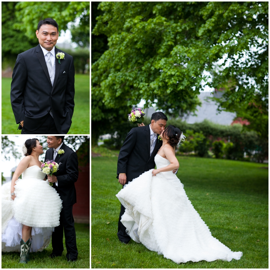 Chic Farm Wedding Photograph - Maryland Farm Wedding Photographer