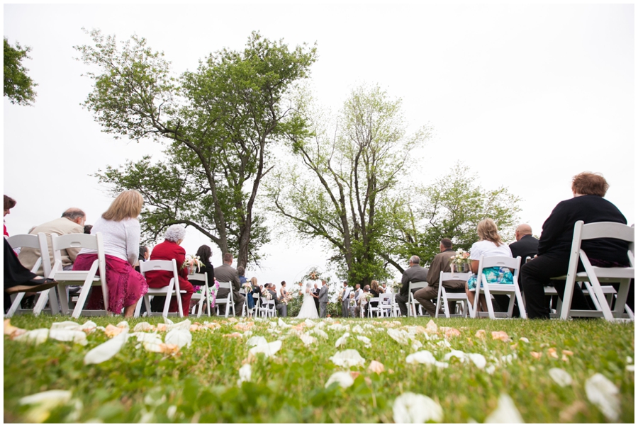 Spring Farm country wedding ceremony - Davidsonville Country Farm Wedding Photographer