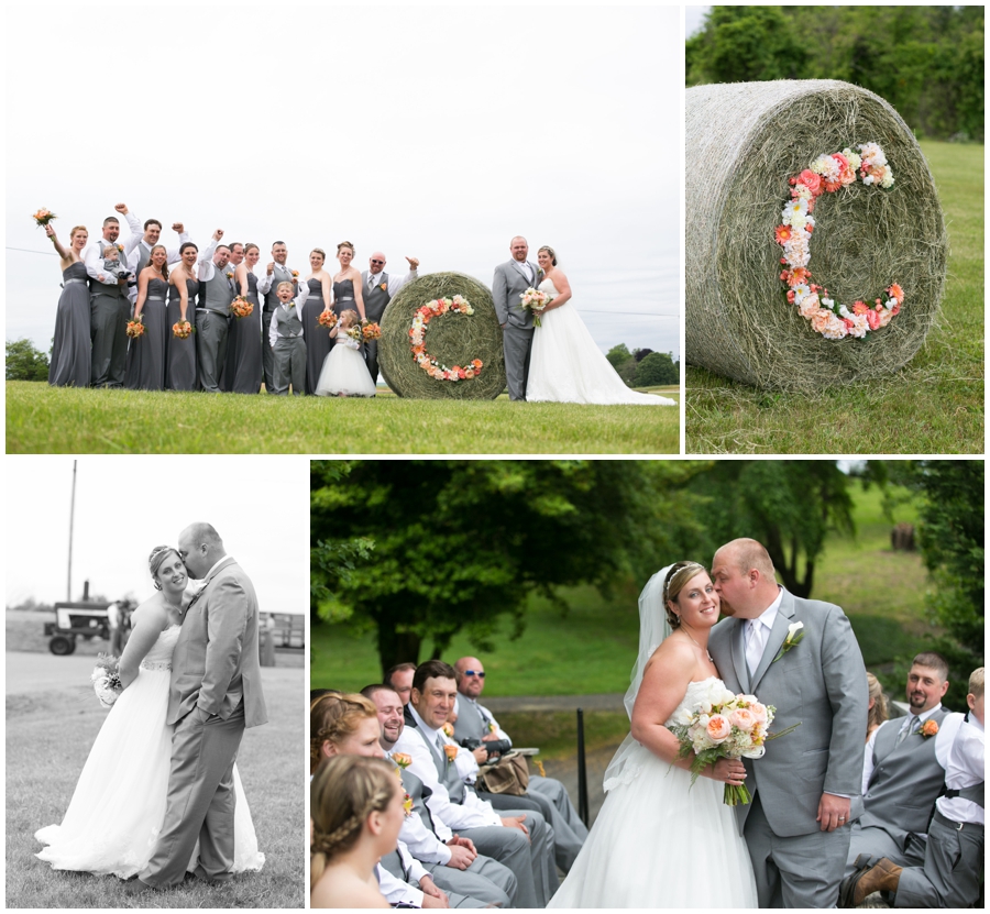 Rustic Farm wedding party photo - Davidsonville Country Farm Wedding Photographer