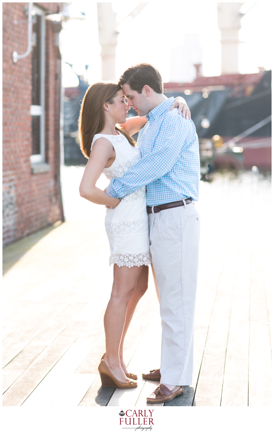 Tide Point Engagement Photographer - Baltimore Waterfront Engagement Photograph