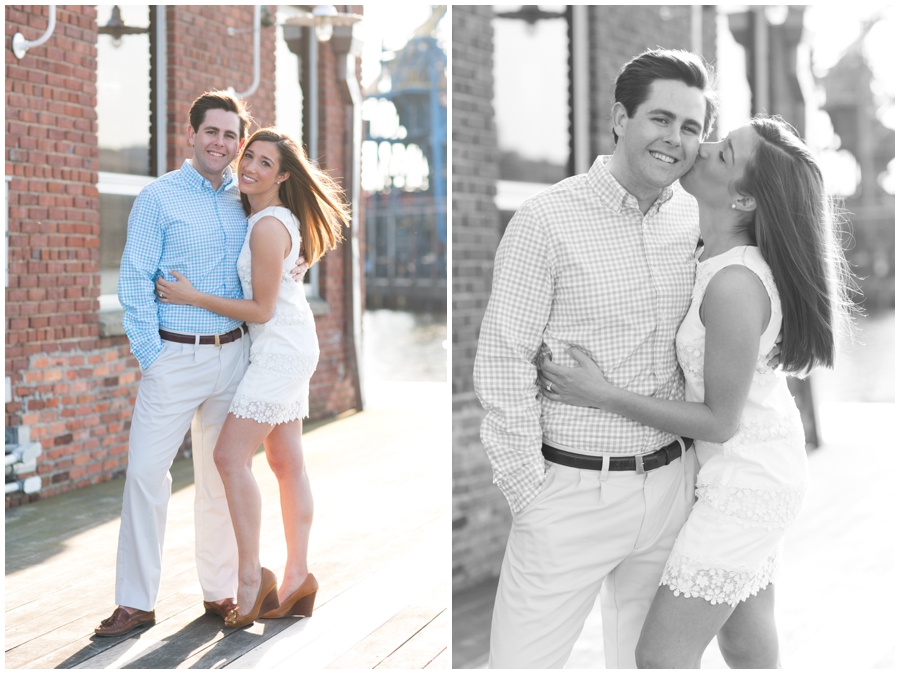 Tide Point Engagement Photographer - Baltimore Waterfront Engagement Photographs