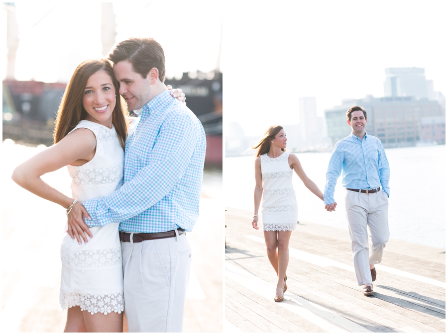 Tide Point Engagement Photographer - Baltimore Waterfront Engagement Photographs