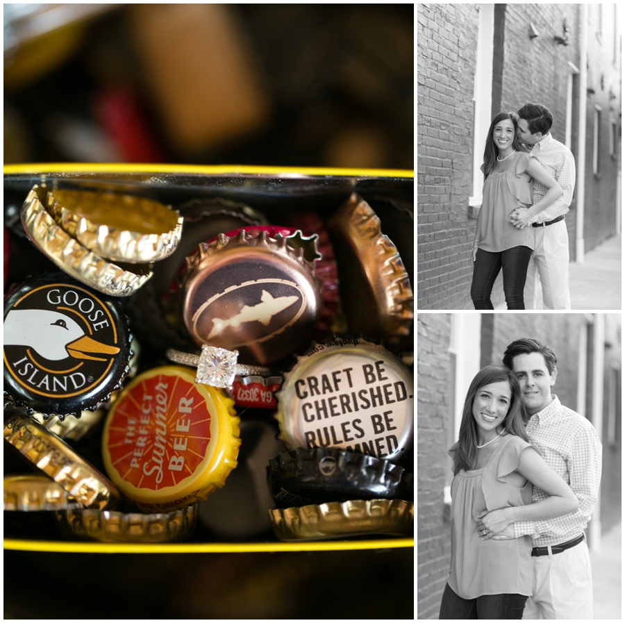 Tide Point Engagement Ring Photograph - Baltimore Waterfront Engagement Photographer