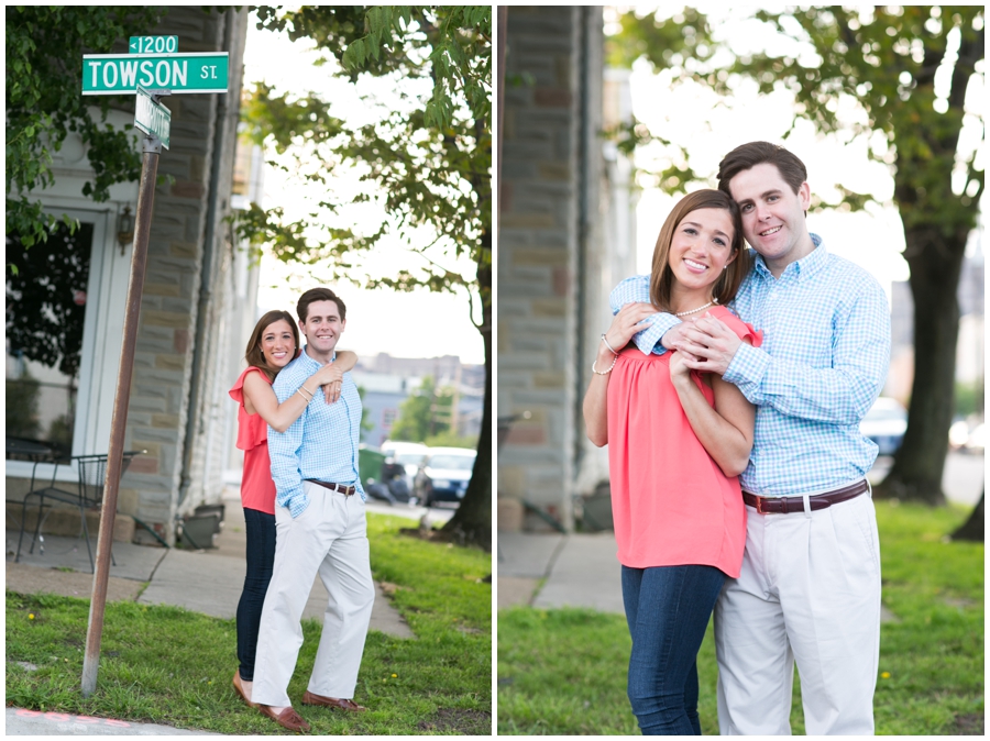 Towson St Baltimore MD - Tide Point rowhouse Photograph - Baltimore Engagement Photographer