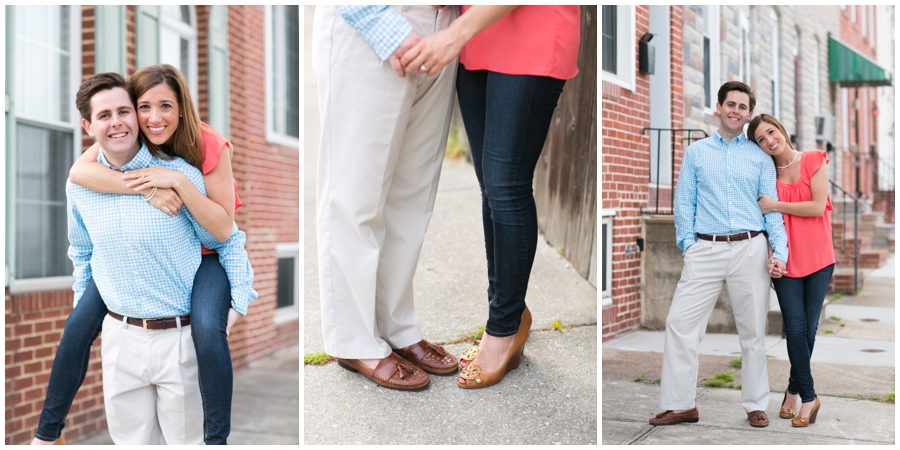 Sunset Baltimore Engagement session - Tide Point Engagement Photography