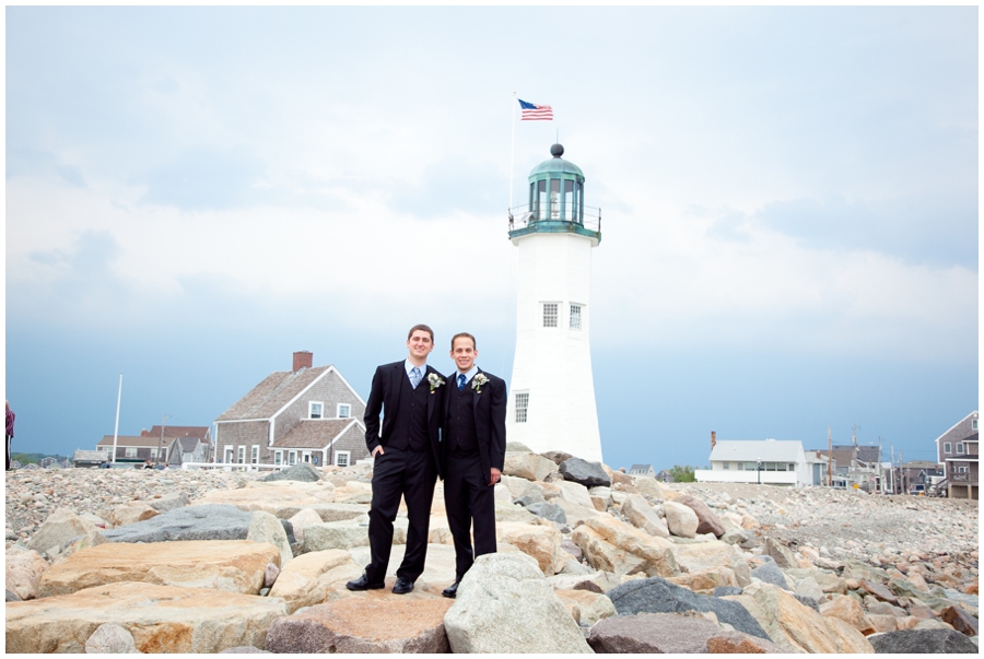 Scituate MA Lighthouse Wedding Photograph - MA Destination Wedding Photographer