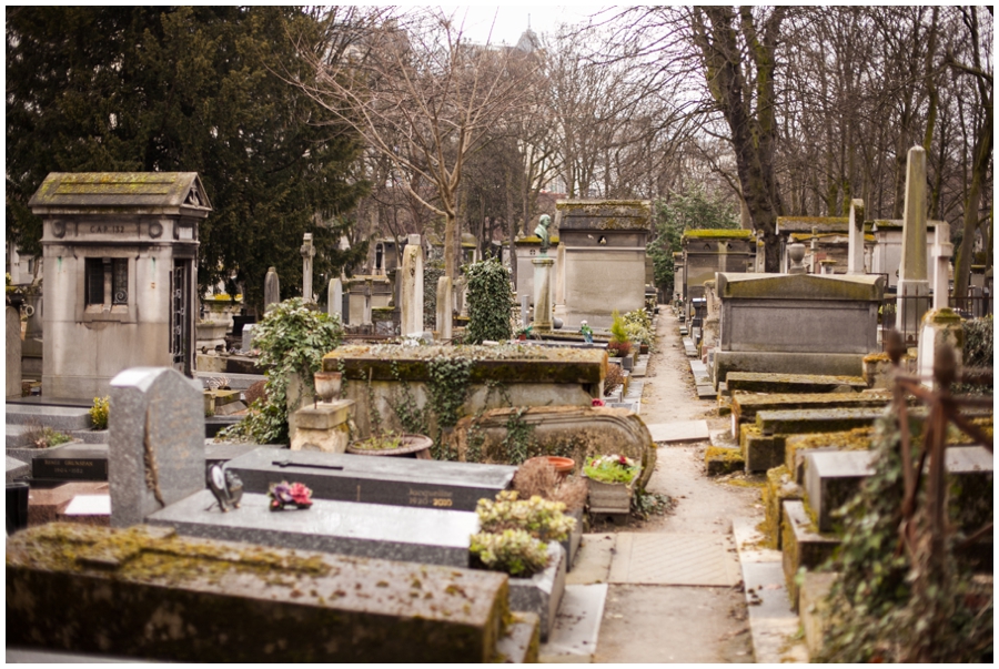 American Photographer in Paris - Montmartre Cemetery Paris France Image