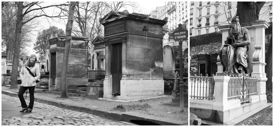 American Photographer in Paris - Montmartre Cemetery Paris France Image