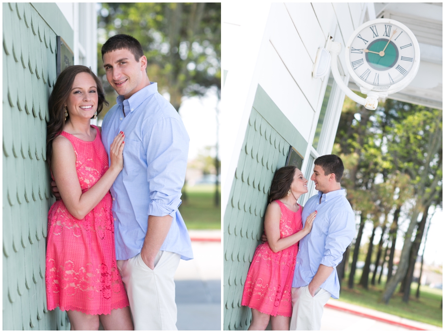 Ocean City Engagement Photographer - Coral Dress - Ocean City Bus Station