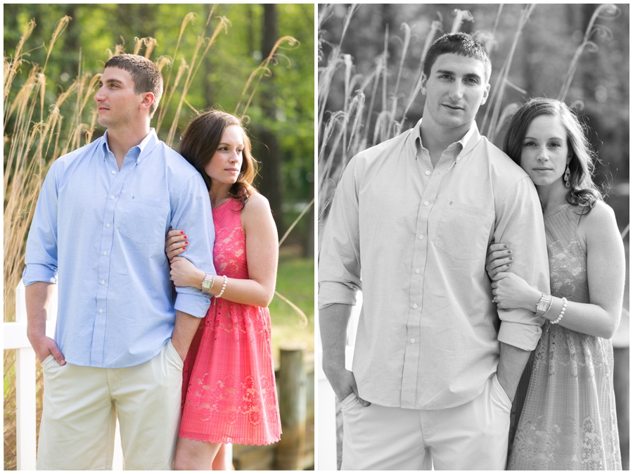 Ocean City Engagement Photograph - Coral Dress - ocean city inlet engagement photo