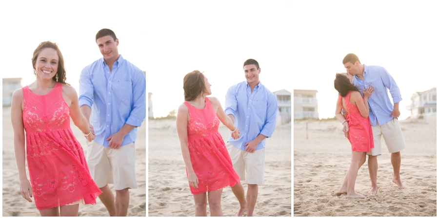 Ocean City Beach Engagement Photographer - Beach lifestyle engagement photograph