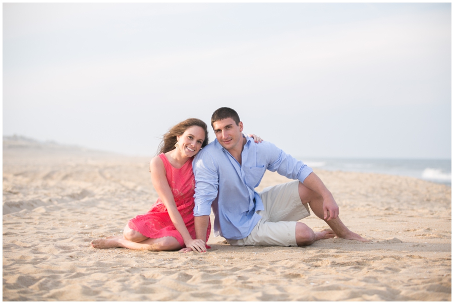 Ocean City Beach Engagement Photographer - Beach lifestyle engagement photograph