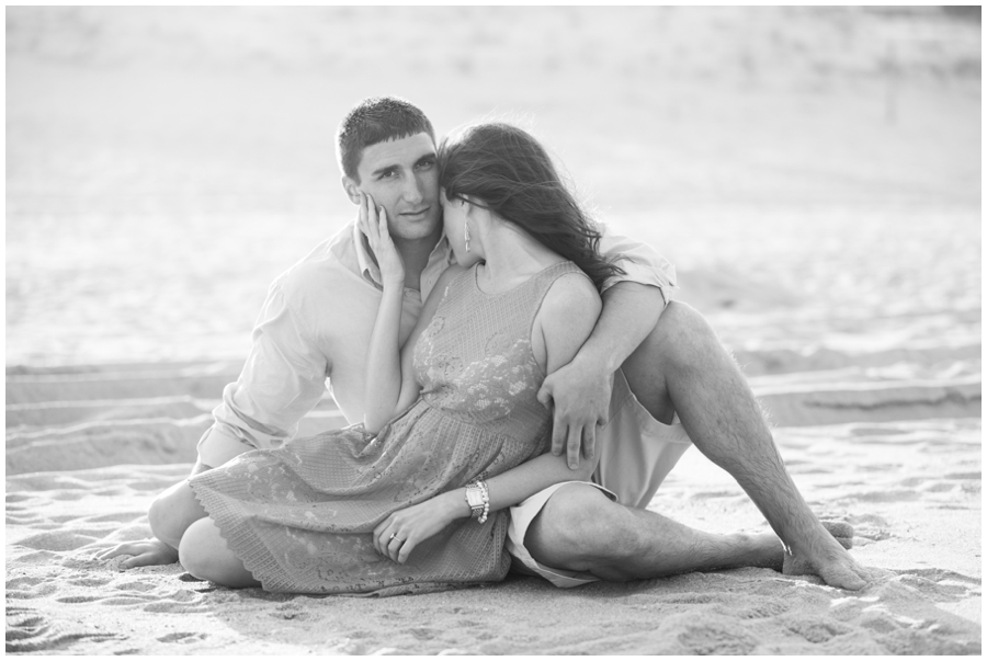 Ocean City Maryland Engagement Photographer - Beach lifestyle engagement photograph