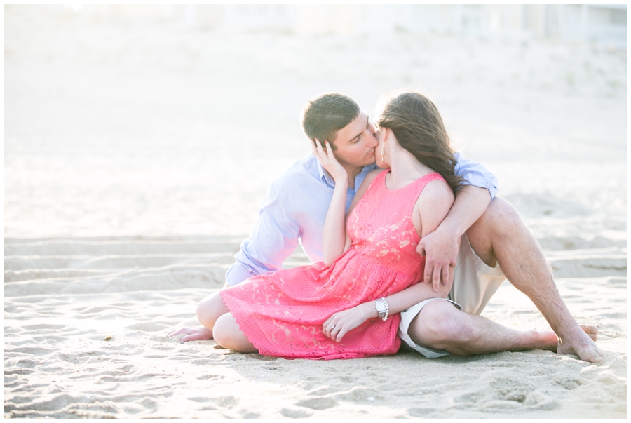 Ocean City Maryland Engagement Photographer - Beach lifestyle engagement photograph