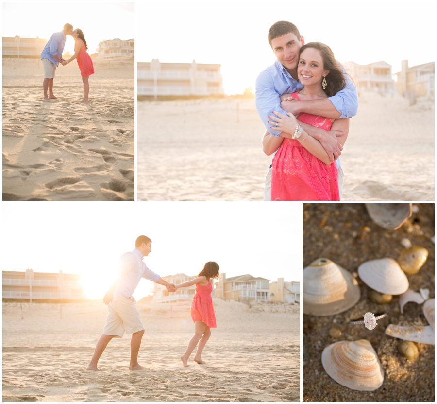 Ocean City Maryland Engagement Photographer - Beach lifestyle engagement photograph