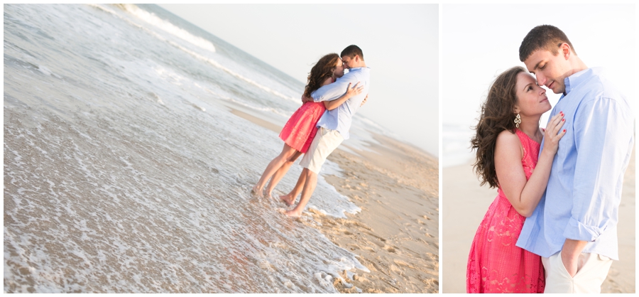 Ocean City Maryland Engagement Photographer - Beach lifestyle engagement photograph