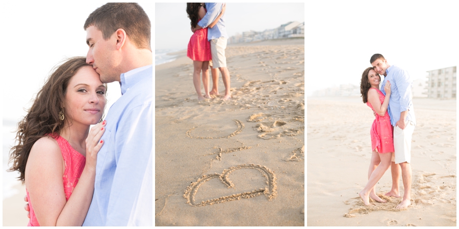 Ocean City Maryland Engagement Photographer - Beach lifestyle engagement photograph