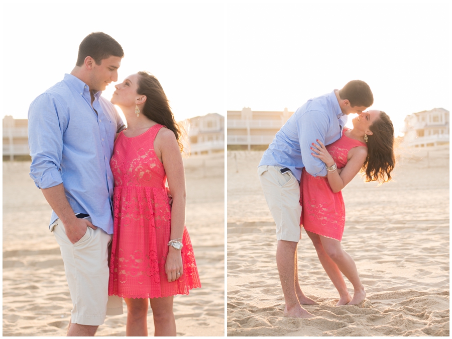 Ocean City Maryland Engagement Photographer - Beach lifestyle engagement photograph