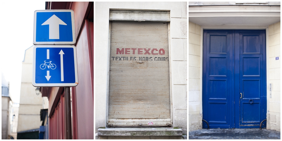 Red white and blue Parisian Door - English Speaking Photographer In Paris