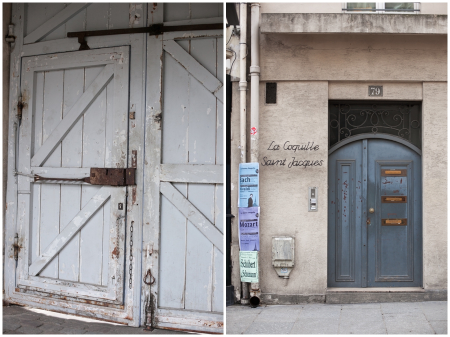 Parisian Door Series - American Photographer In Paris - BLue Door