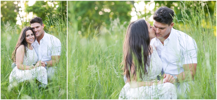 Sunset Engagement Photographs - golden hour engagement - Havre de Grace sunset engagement photography