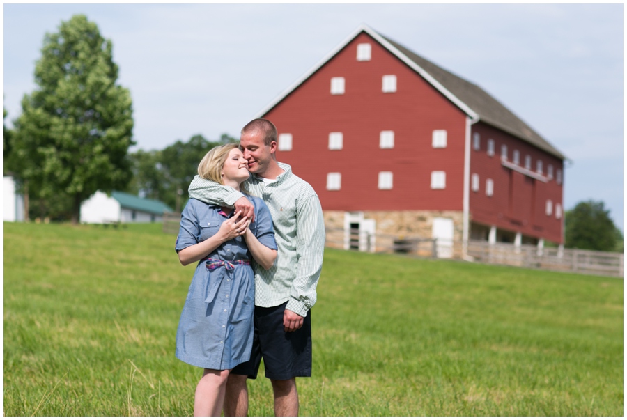 Maryland Agricultural History Farm engagement session - Red Barn Engagement Photographer