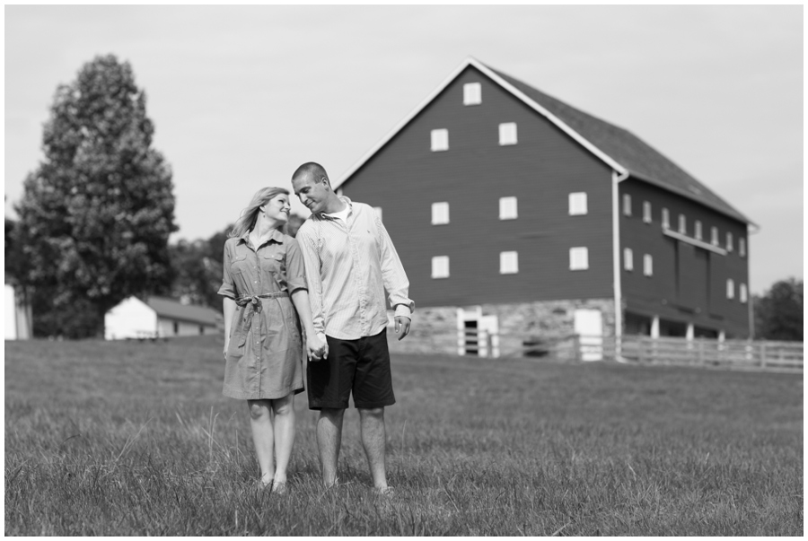 Maryland Agricultural History Farm Park engagement session - Red Barn Engagement Photographer