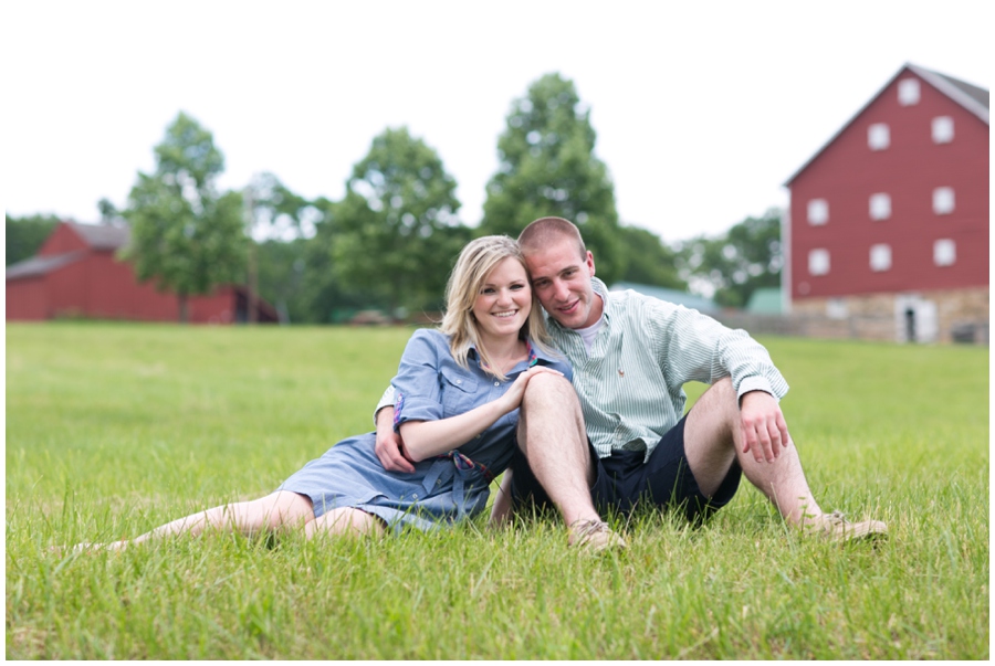 Maryland Agricultural History engagement session - Red Barn Engagement Photographer