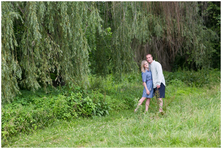 Maryland Agricultural History Farm Park engagement session - Weeping Willow Engagement Photograph