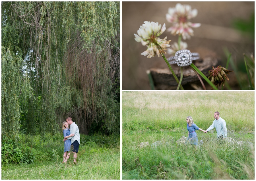 Maryland Agricultural History Farm Park engagement session - Weeping Willow Engagement Photograph