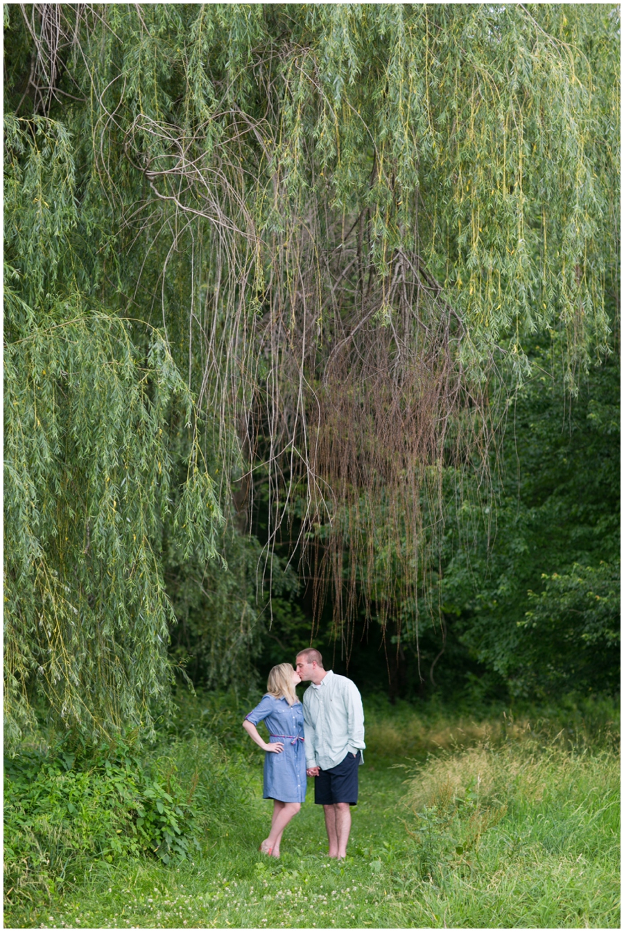 Maryland Agricultural History Farm Park engagement session - Weeping Willow Engagement Photograph