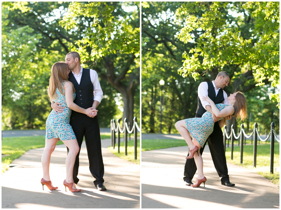 DC Monument Engagement Photographs - Jefferson memorial Engagement Photographer