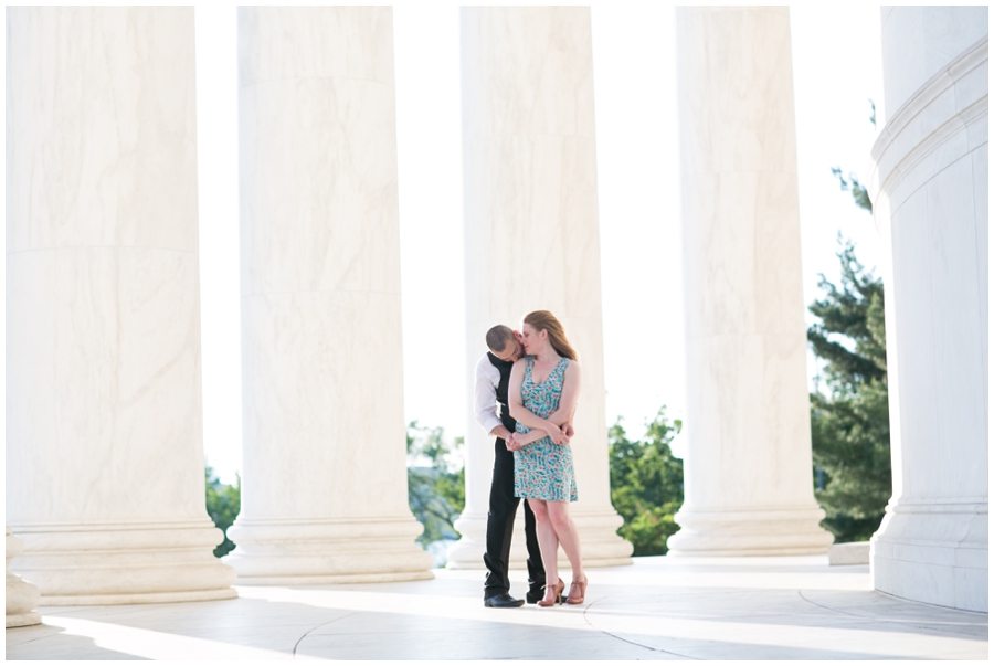 DC Monument Engagement Photographs - Love session at Jefferson memorial - Engagement Photographer