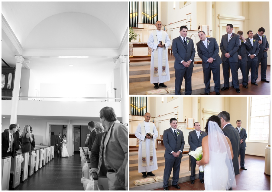 St. John's Episcopal Church - Indoor Wedding Ceremony Photographer - Bethesda Wedding Photographer