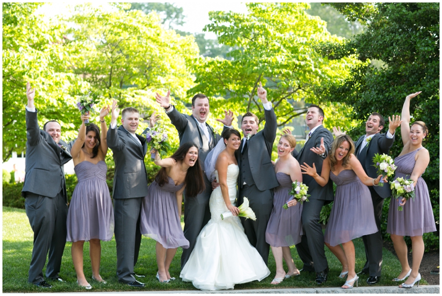 Playful Columbia Country Club Wedding Party Photographer - Wedding Party Photograph - Chevy Chase Wedding Photographer