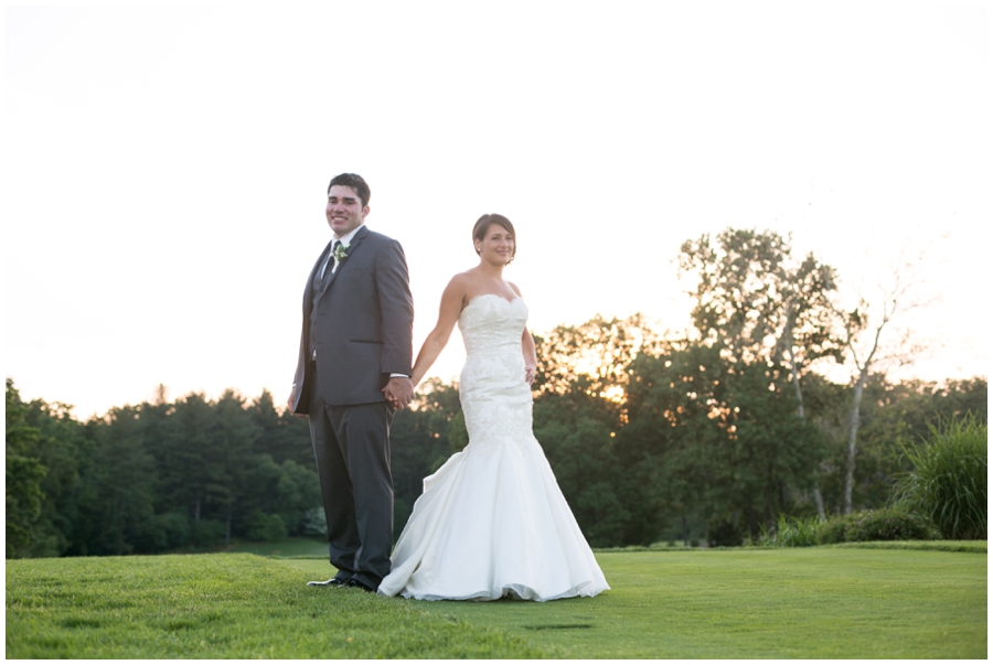 Columbia Country Club Wedding Photo - Married Couple sunset Photographs - Chevy Chase Mansion Wedding Photographer