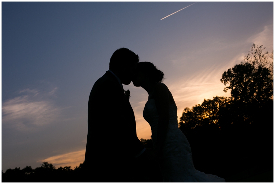 Columbia Country Club Wedding Photo - Married Couple sunset Photographs - Chevy Chase Mansion Wedding Photographer